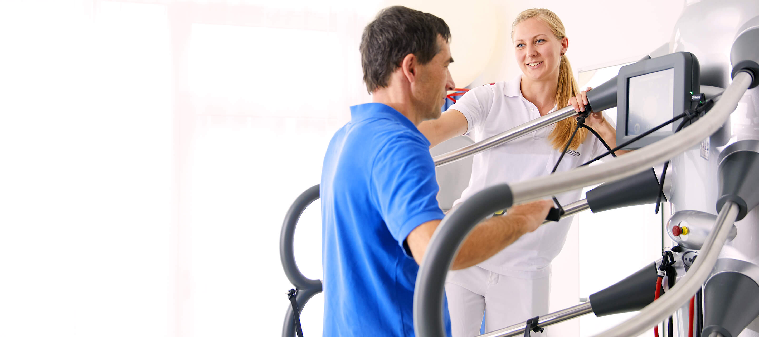 BG Hospitals Patient is doing exercise for rehabilitation